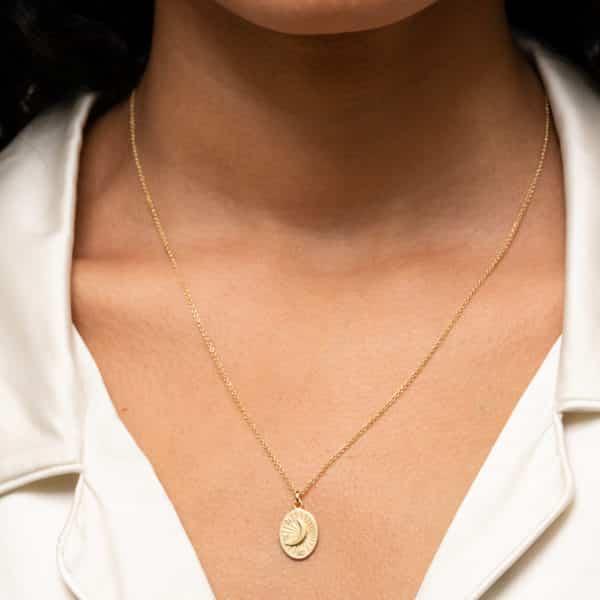 Mejuri Tarot Moon Necklace